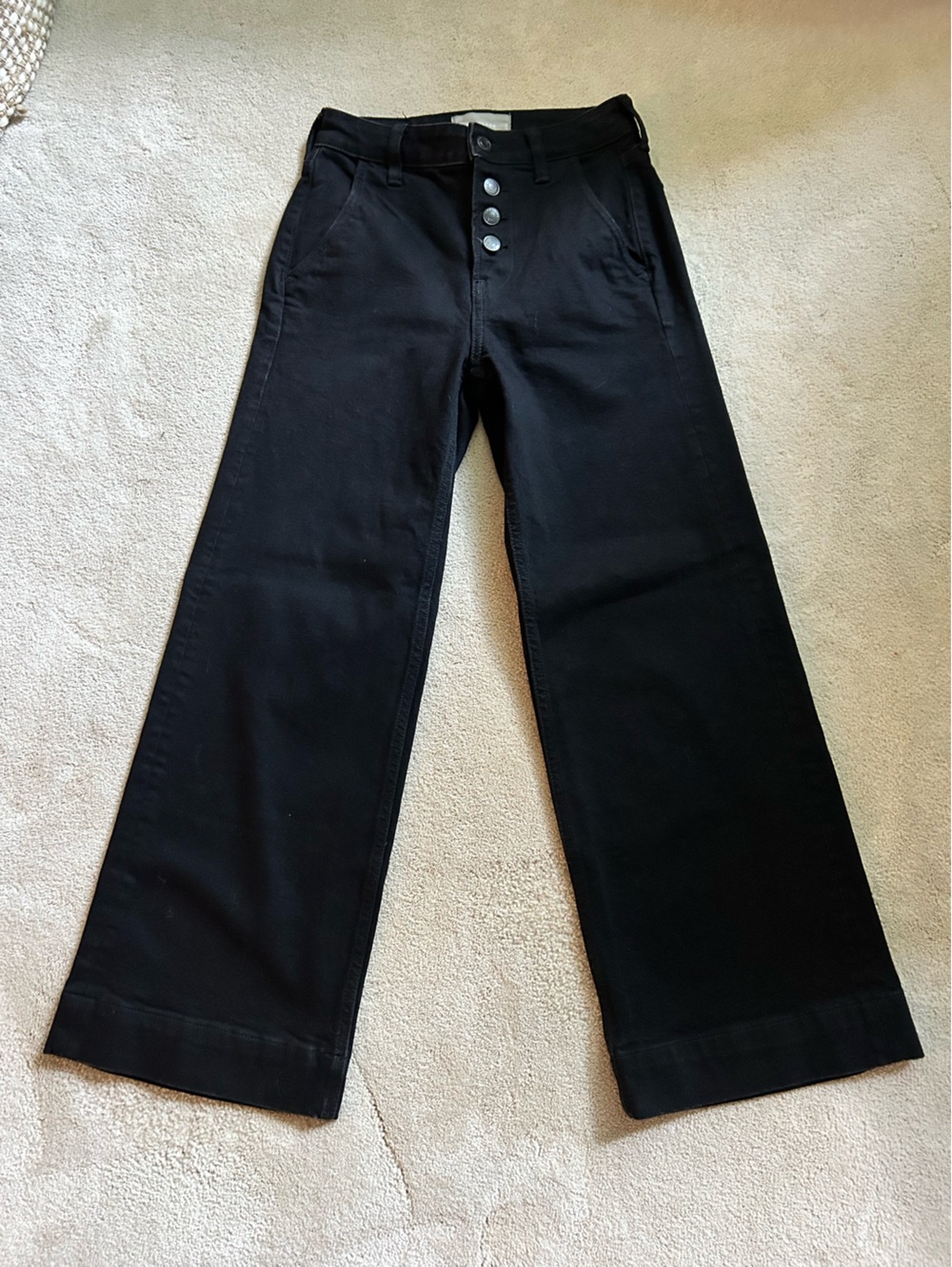 Everlane Black wide leg jeans 24Ankle